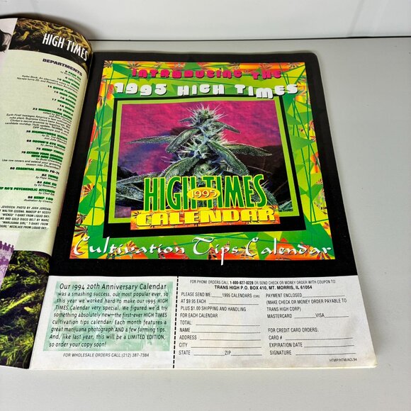 HIGH TIMES November 1994 Magazine  Milla Jovovich Cover - Picture 6 of 7